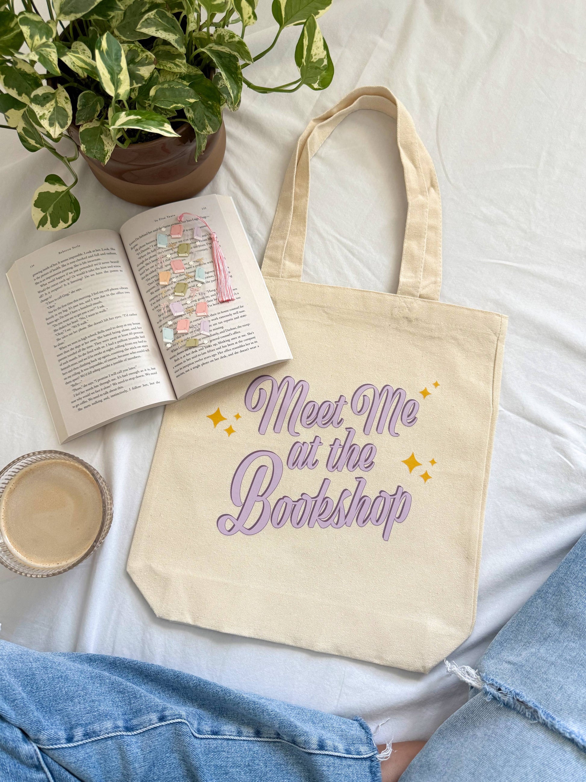'Meet Me At The Bookshop' Tote Bag