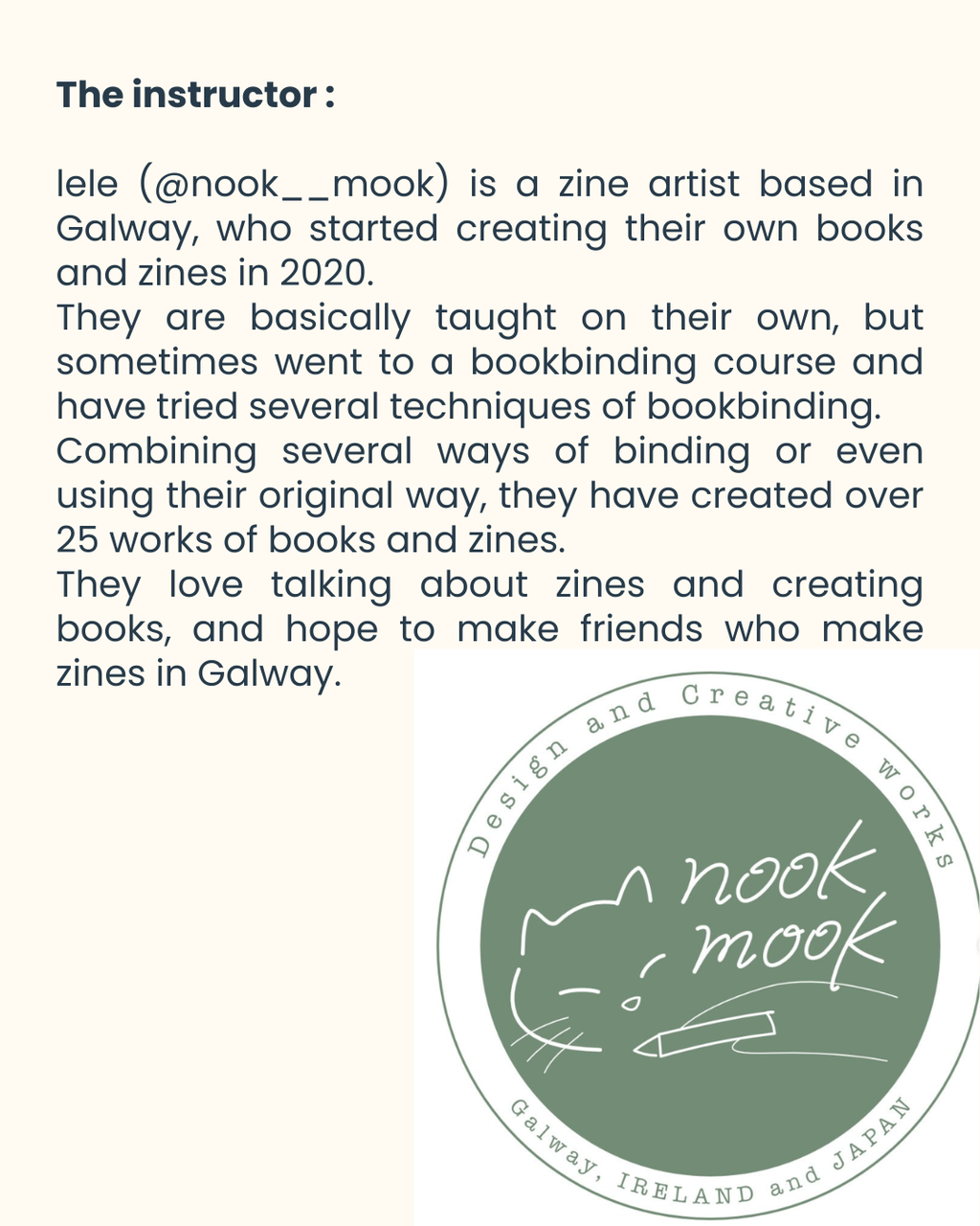 Bookbinging Workshop with Lele (nook__mook)