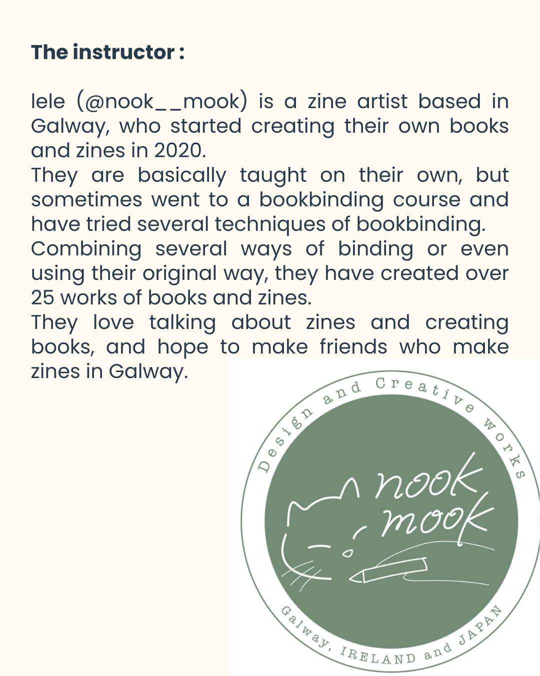 Bookbinging Workshop with Lele (nook__mook)