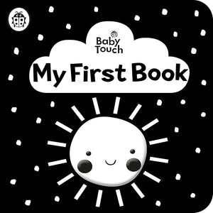 Baby Touch: My First Book: a black-and-white cloth book cover image