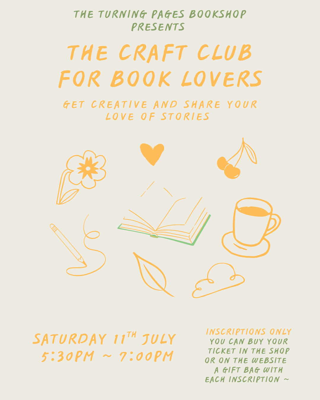 The Craft Club for Book Lovers Tickets