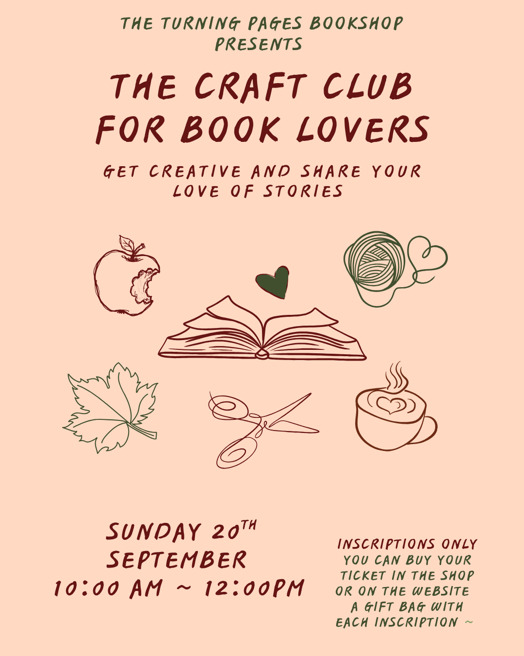The Craft Club for Book Lovers Tickets