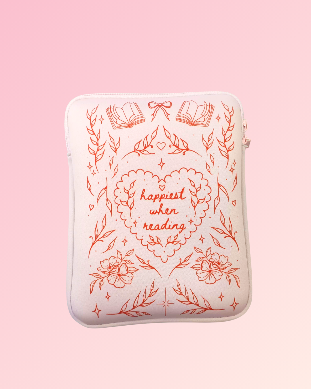 Book Sleeve : Happiest When Reading