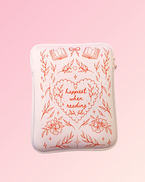 Book Sleeve : Happiest When Reading