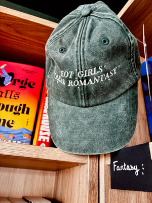 'Hot Girls Read Romantasy' Baseball Cap - Tired Girl Apparel